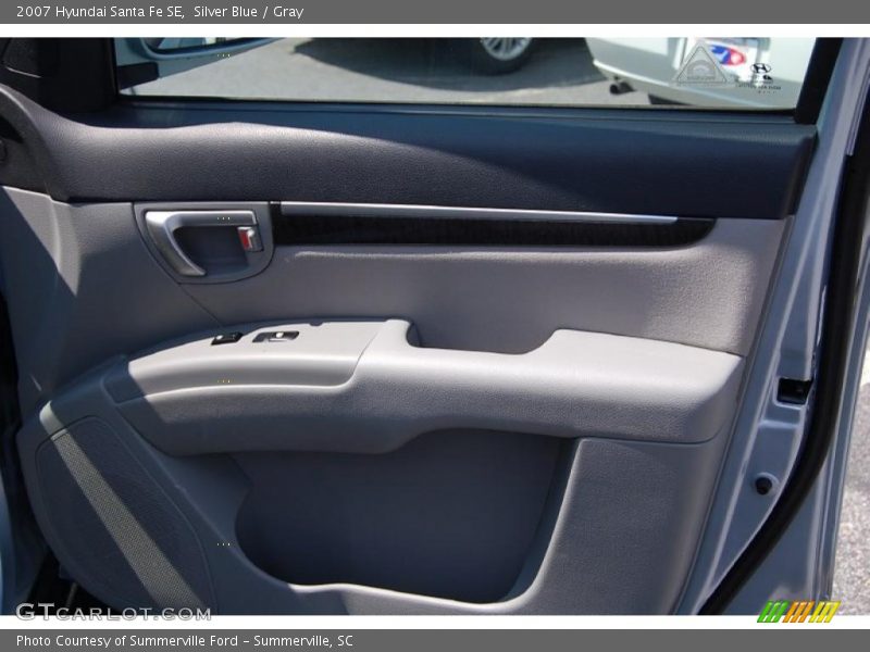 Silver Blue / Gray 2007 Hyundai Santa Fe SE