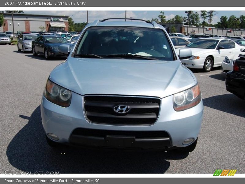 Silver Blue / Gray 2007 Hyundai Santa Fe SE
