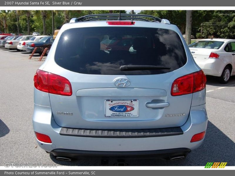 Silver Blue / Gray 2007 Hyundai Santa Fe SE