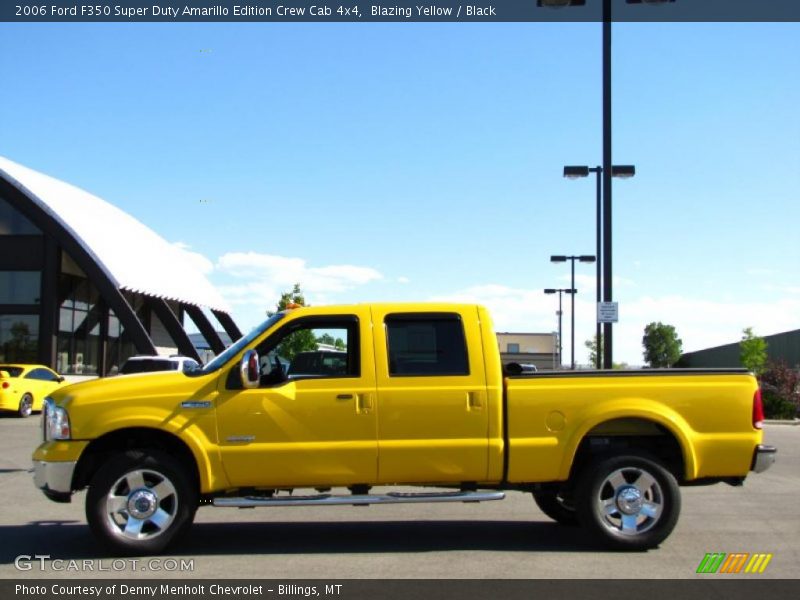 Blazing Yellow / Black 2006 Ford F350 Super Duty Amarillo Edition Crew Cab 4x4