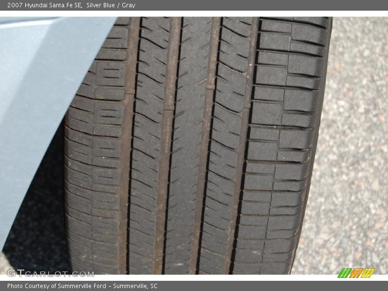 Silver Blue / Gray 2007 Hyundai Santa Fe SE