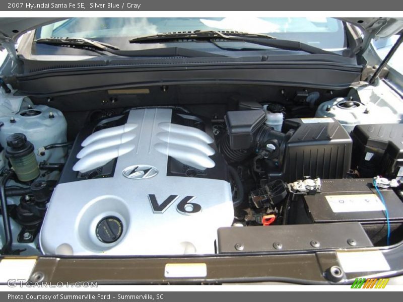 Silver Blue / Gray 2007 Hyundai Santa Fe SE