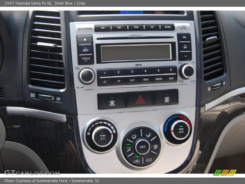Silver Blue / Gray 2007 Hyundai Santa Fe SE