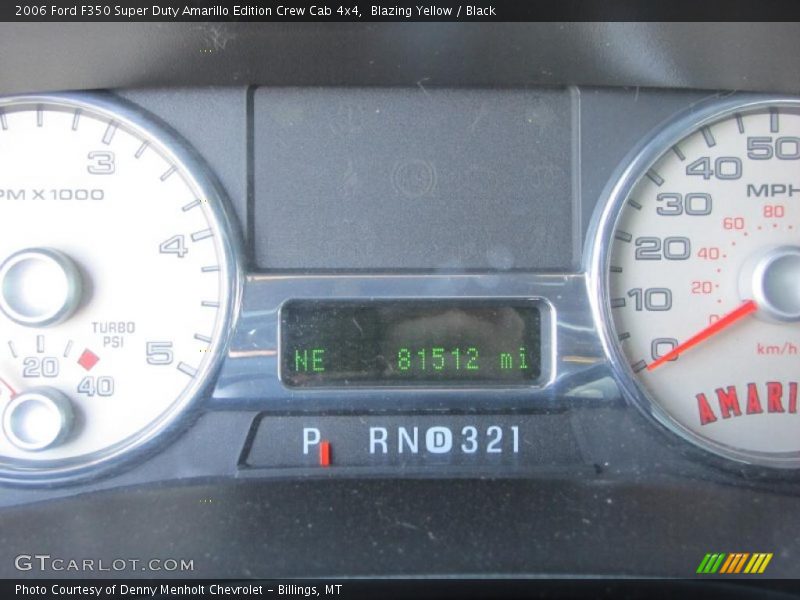 Blazing Yellow / Black 2006 Ford F350 Super Duty Amarillo Edition Crew Cab 4x4