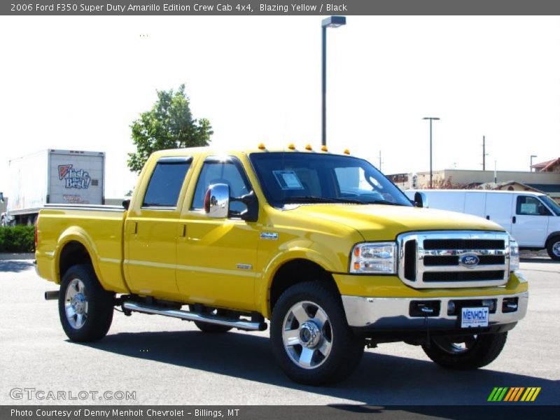 Blazing Yellow / Black 2006 Ford F350 Super Duty Amarillo Edition Crew Cab 4x4