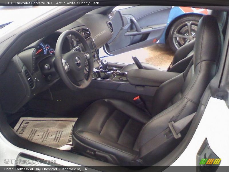 Arctic White / Ebony Black 2010 Chevrolet Corvette ZR1