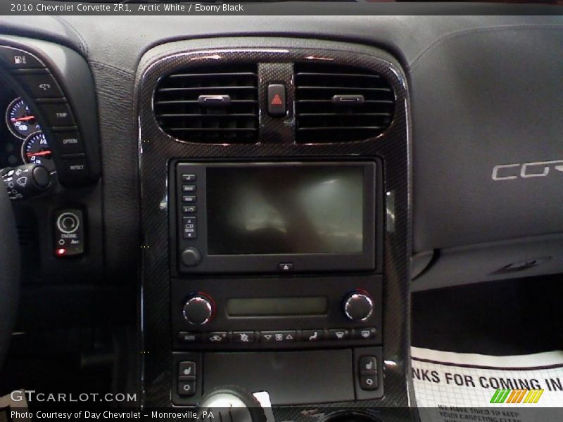 Arctic White / Ebony Black 2010 Chevrolet Corvette ZR1