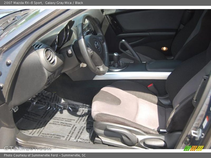Galaxy Gray Mica / Black 2007 Mazda RX-8 Sport