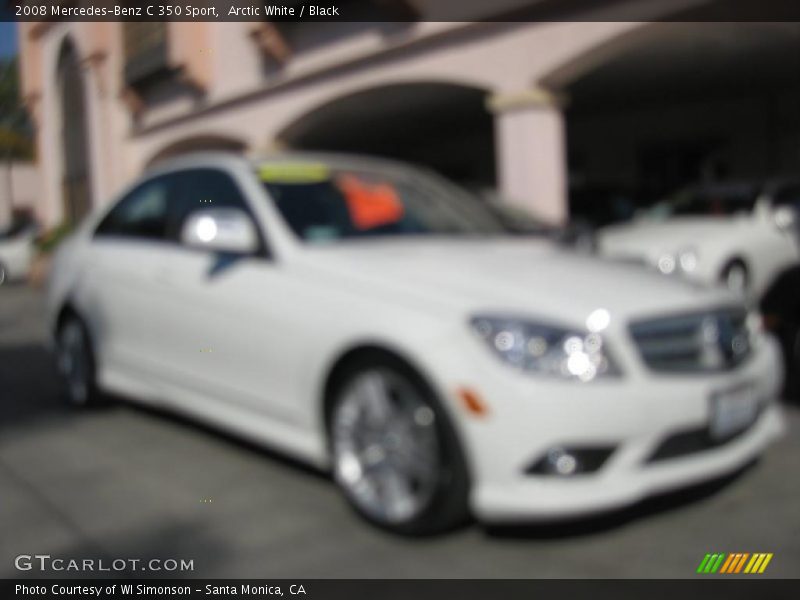 Arctic White / Black 2008 Mercedes-Benz C 350 Sport