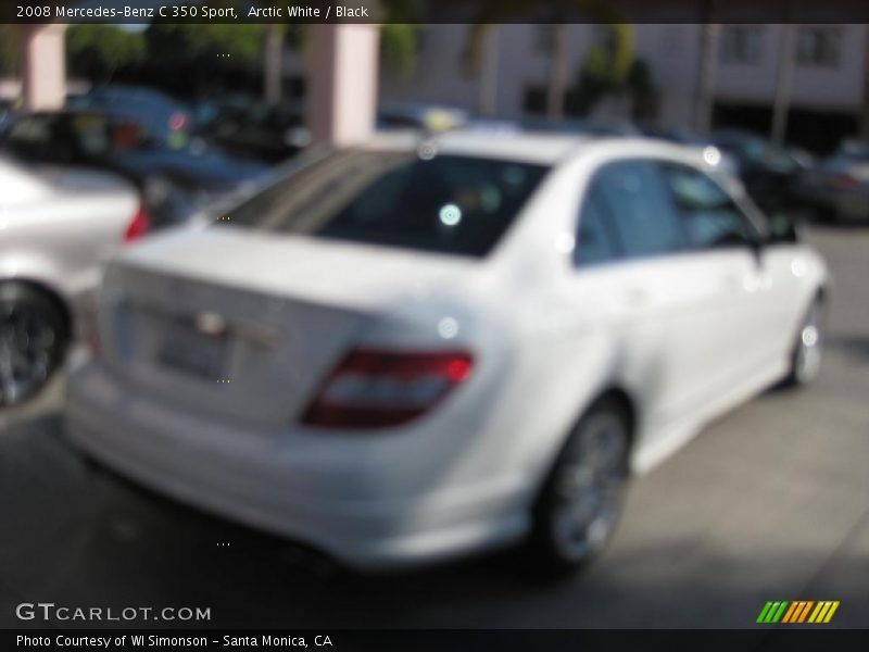 Arctic White / Black 2008 Mercedes-Benz C 350 Sport
