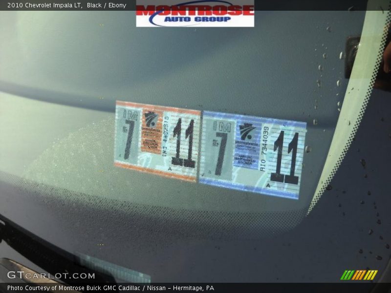 Black / Ebony 2010 Chevrolet Impala LT