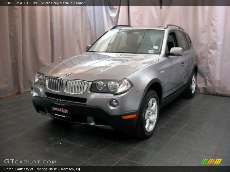 Silver Grey Metallic / Black 2007 BMW X3 3.0si