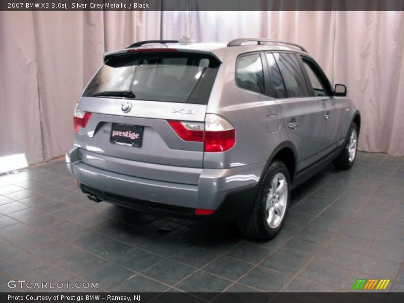 Silver Grey Metallic / Black 2007 BMW X3 3.0si