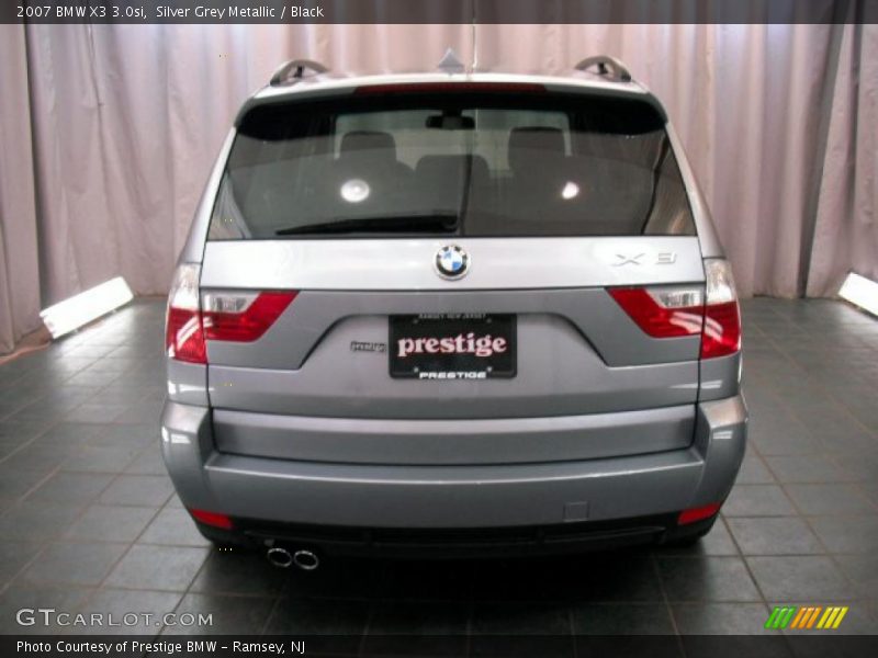 Silver Grey Metallic / Black 2007 BMW X3 3.0si