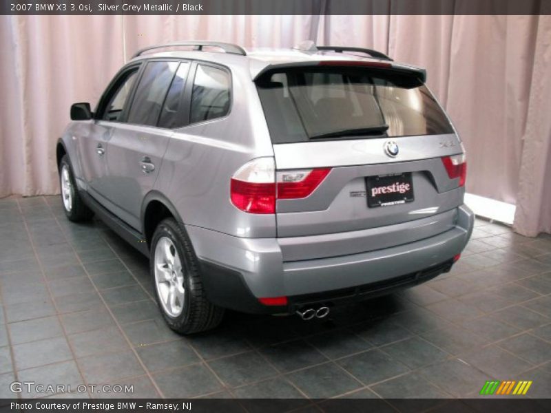 Silver Grey Metallic / Black 2007 BMW X3 3.0si