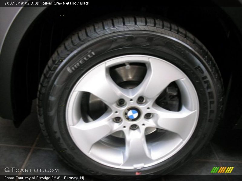 Silver Grey Metallic / Black 2007 BMW X3 3.0si