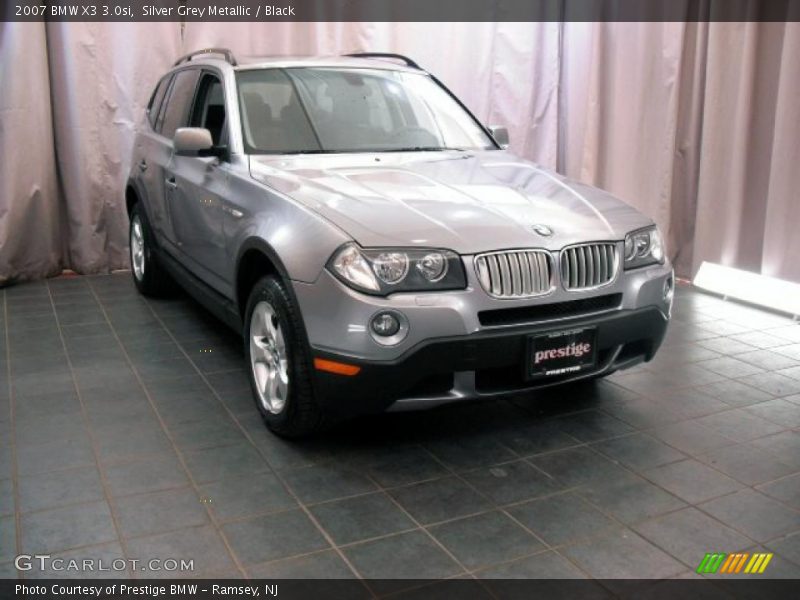 Silver Grey Metallic / Black 2007 BMW X3 3.0si