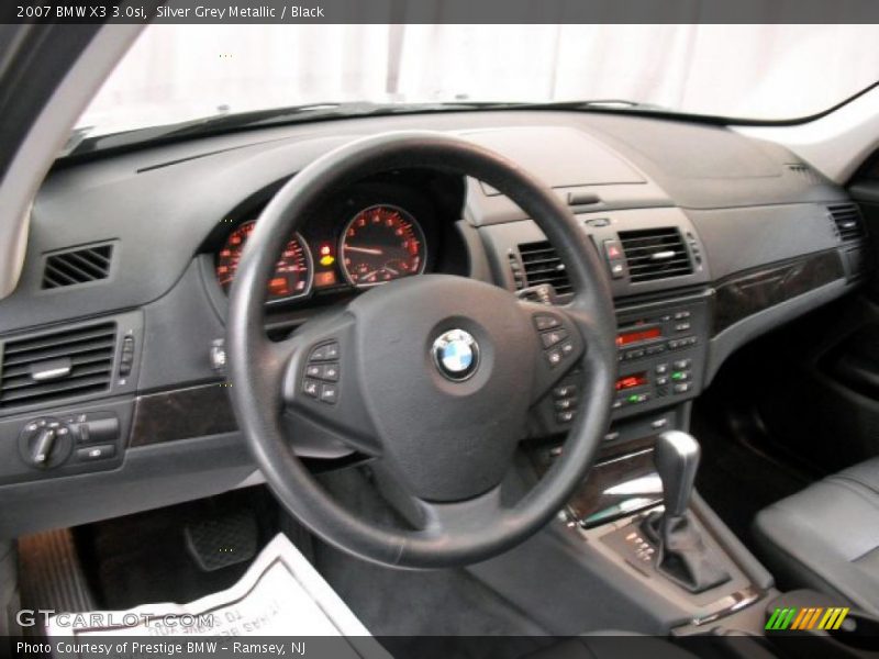Silver Grey Metallic / Black 2007 BMW X3 3.0si