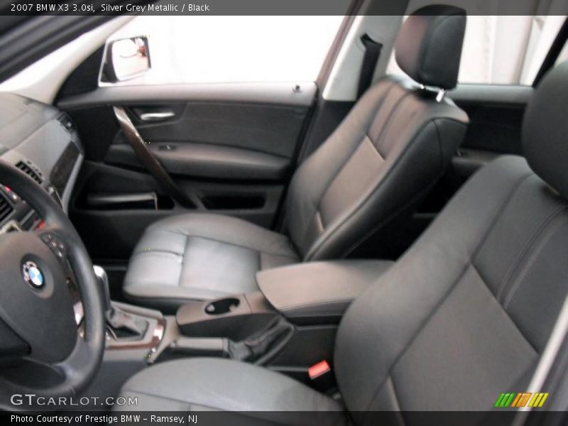 Silver Grey Metallic / Black 2007 BMW X3 3.0si