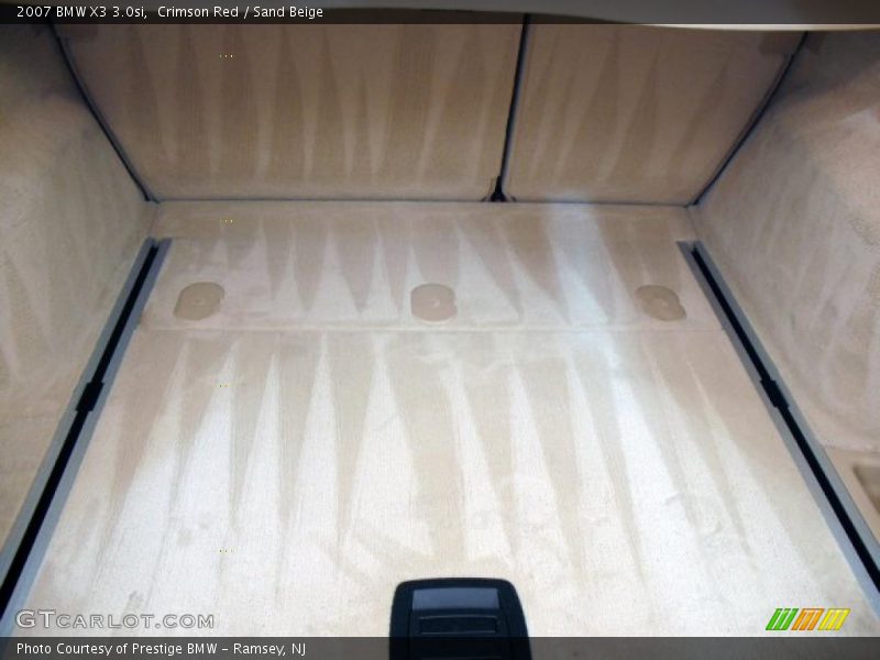 Crimson Red / Sand Beige 2007 BMW X3 3.0si