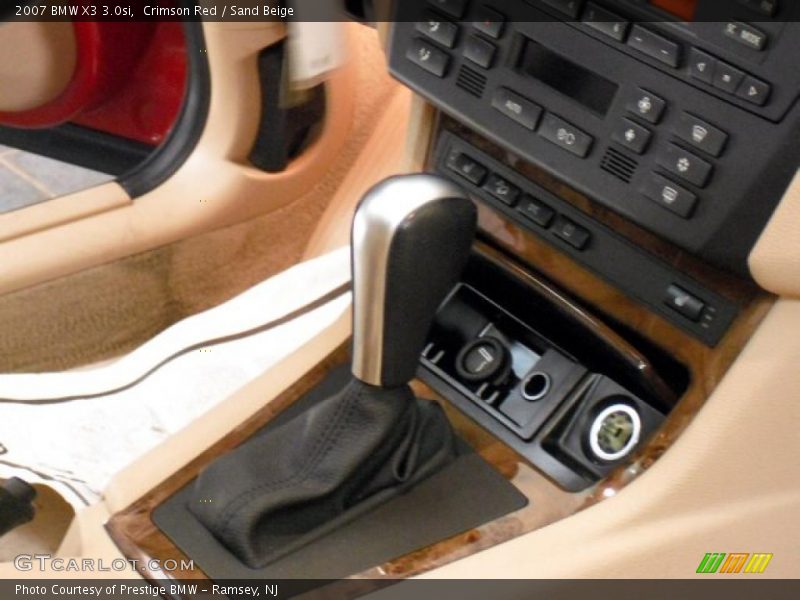 Crimson Red / Sand Beige 2007 BMW X3 3.0si