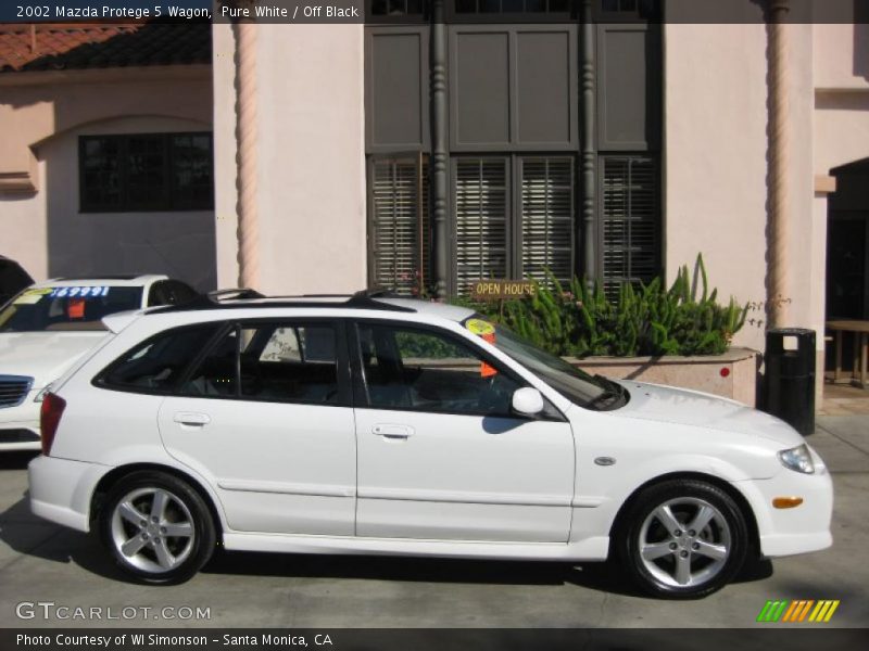 Pure White / Off Black 2002 Mazda Protege 5 Wagon