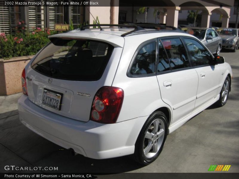Pure White / Off Black 2002 Mazda Protege 5 Wagon