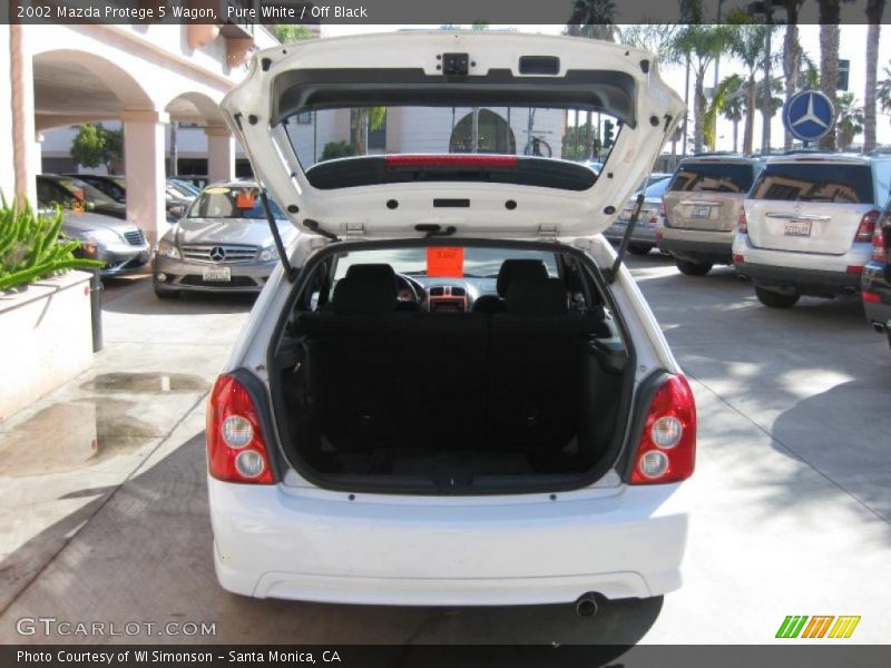 Pure White / Off Black 2002 Mazda Protege 5 Wagon