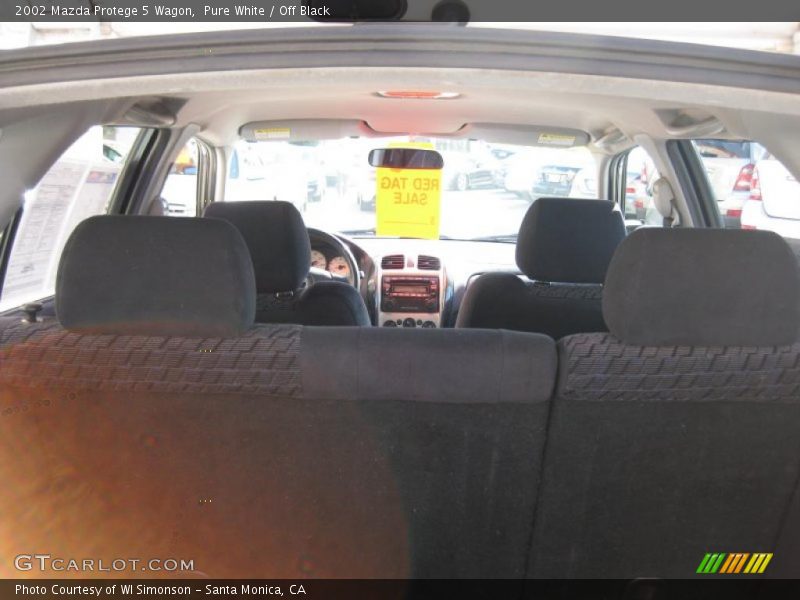 Pure White / Off Black 2002 Mazda Protege 5 Wagon