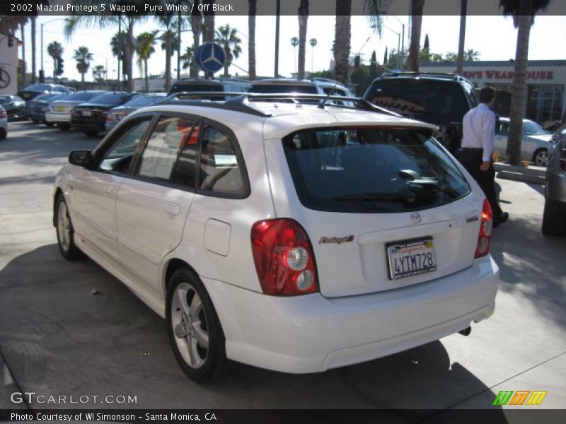 Pure White / Off Black 2002 Mazda Protege 5 Wagon
