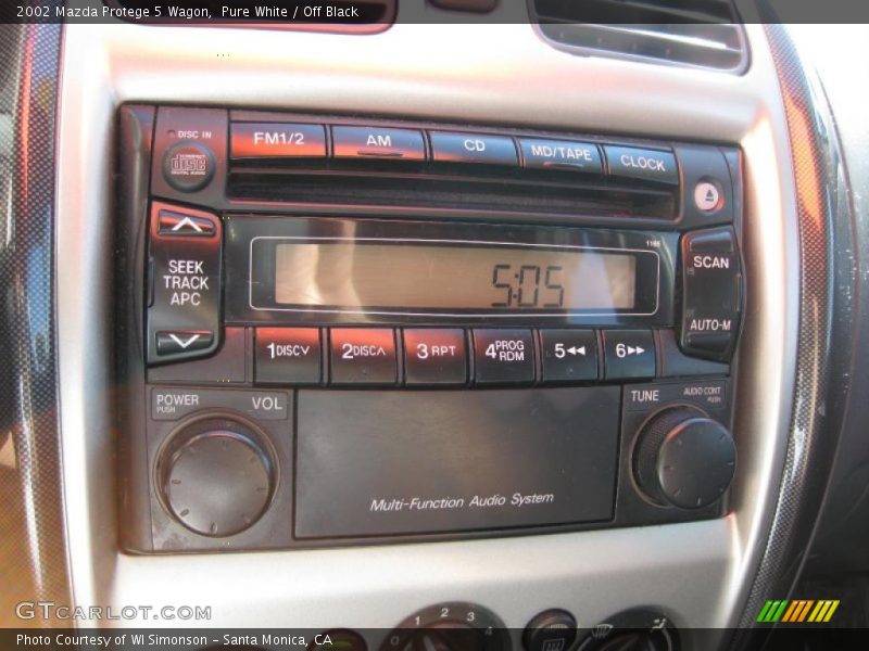 Pure White / Off Black 2002 Mazda Protege 5 Wagon