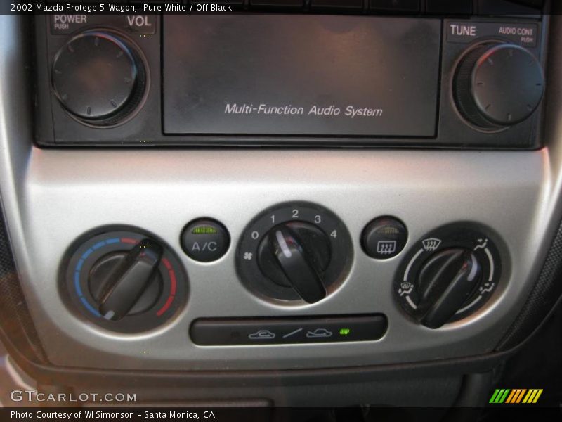 Pure White / Off Black 2002 Mazda Protege 5 Wagon
