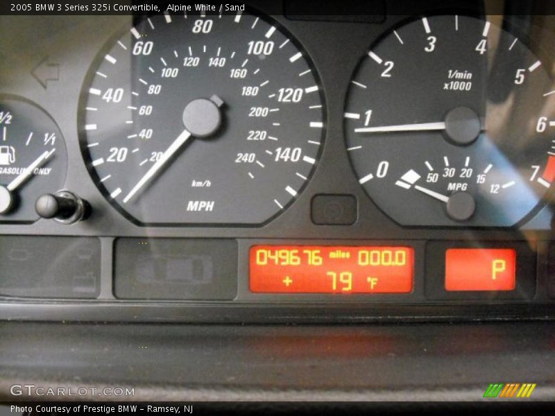 Alpine White / Sand 2005 BMW 3 Series 325i Convertible