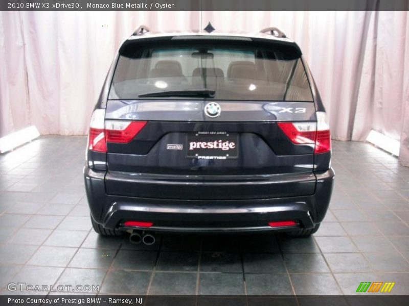 Monaco Blue Metallic / Oyster 2010 BMW X3 xDrive30i