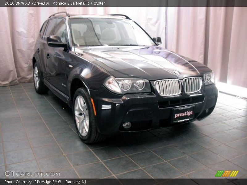 Monaco Blue Metallic / Oyster 2010 BMW X3 xDrive30i
