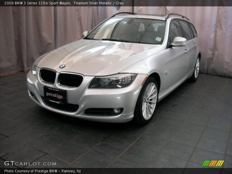 Titanium Silver Metallic / Grey 2009 BMW 3 Series 328xi Sport Wagon