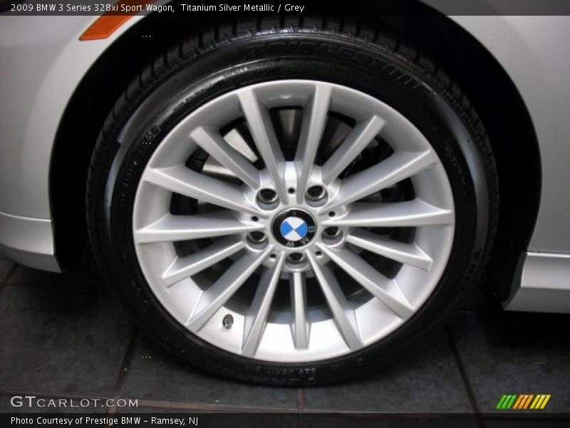 Titanium Silver Metallic / Grey 2009 BMW 3 Series 328xi Sport Wagon