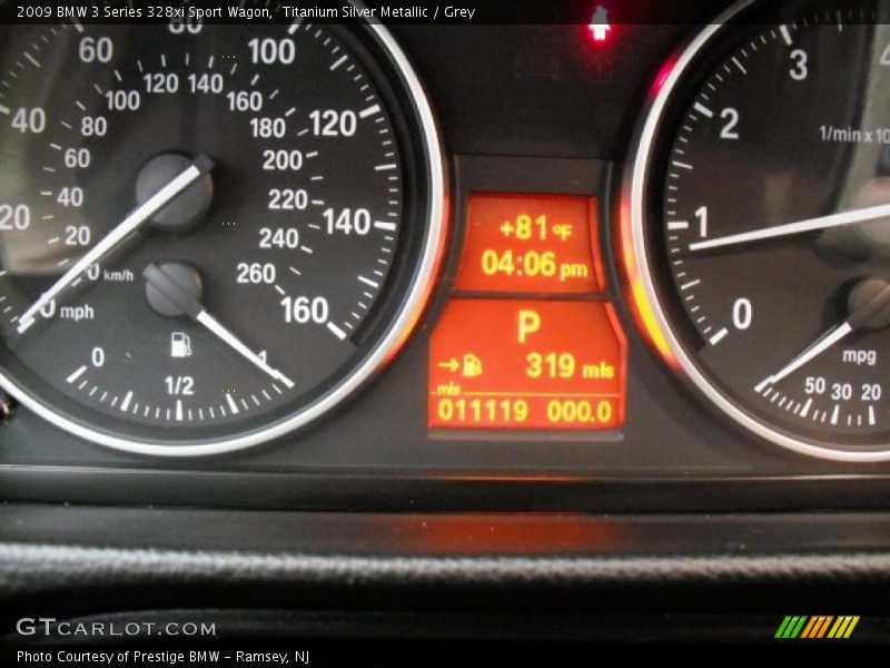 Titanium Silver Metallic / Grey 2009 BMW 3 Series 328xi Sport Wagon