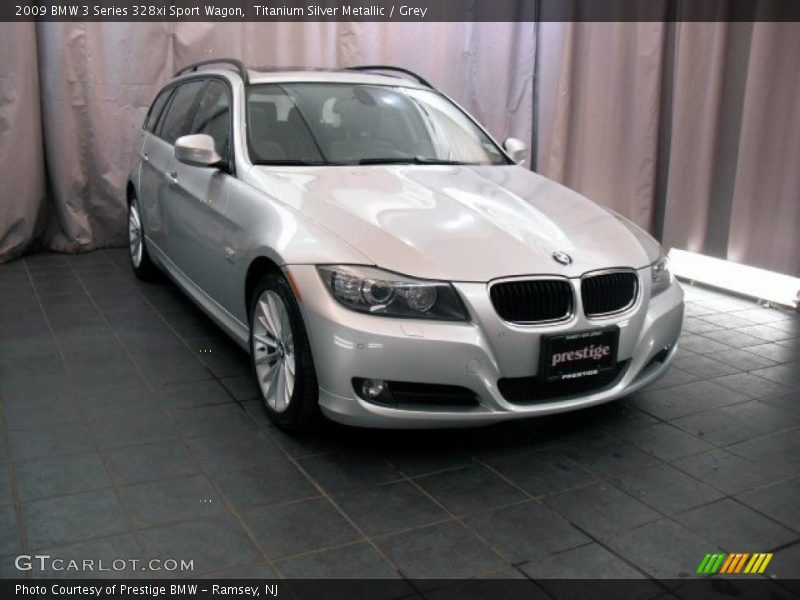 Titanium Silver Metallic / Grey 2009 BMW 3 Series 328xi Sport Wagon