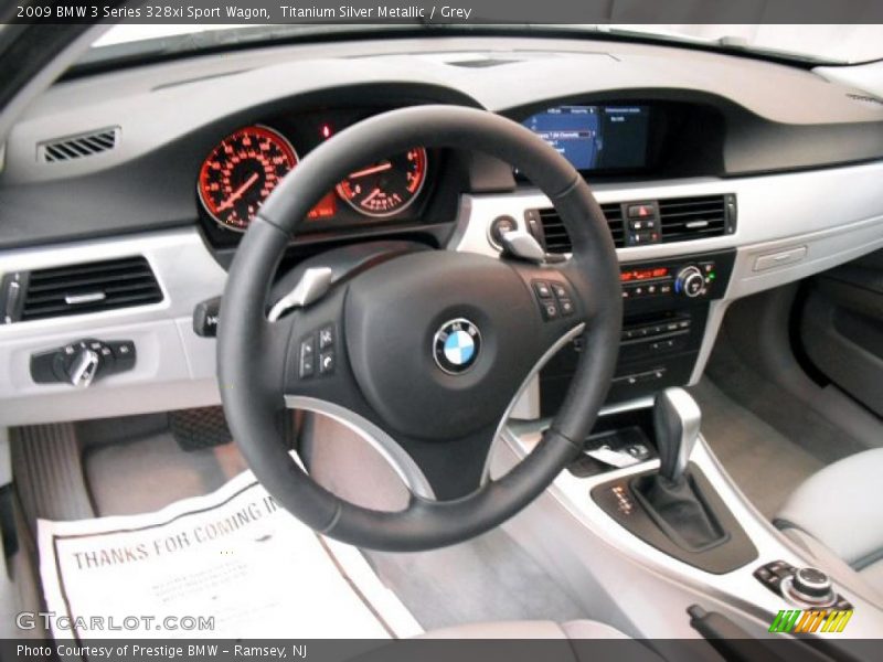Titanium Silver Metallic / Grey 2009 BMW 3 Series 328xi Sport Wagon