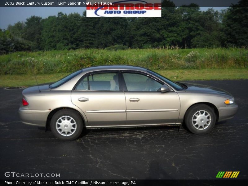 Light Sandrift Metallic / Taupe 2003 Buick Century Custom