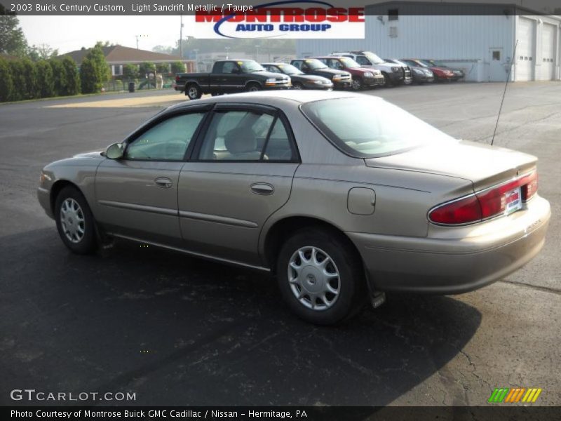 Light Sandrift Metallic / Taupe 2003 Buick Century Custom