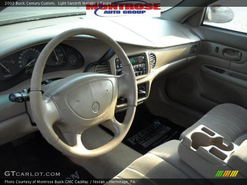 Light Sandrift Metallic / Taupe 2003 Buick Century Custom