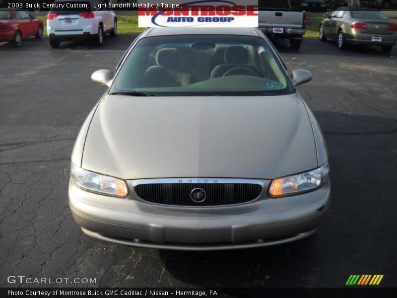 Light Sandrift Metallic / Taupe 2003 Buick Century Custom