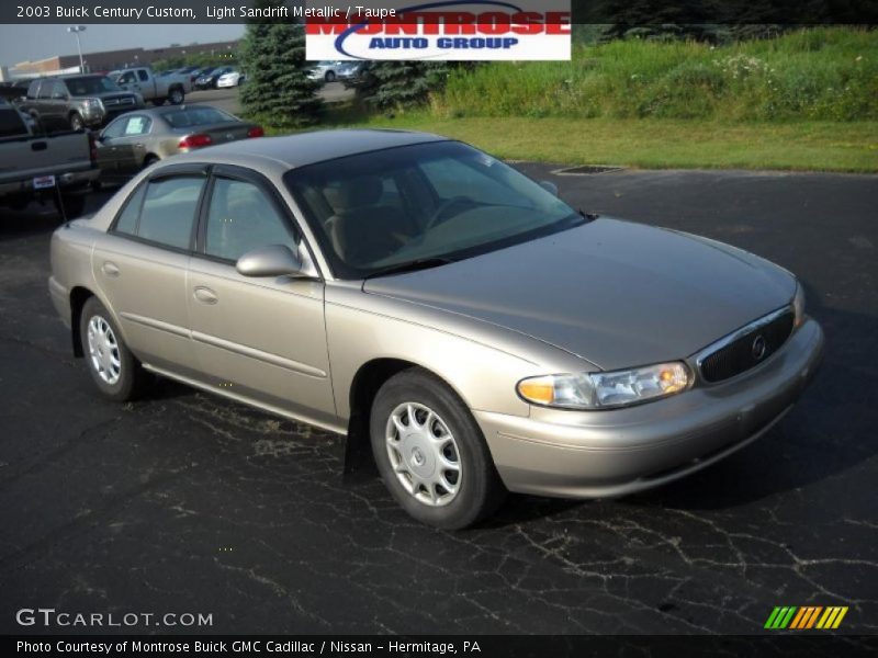 Light Sandrift Metallic / Taupe 2003 Buick Century Custom