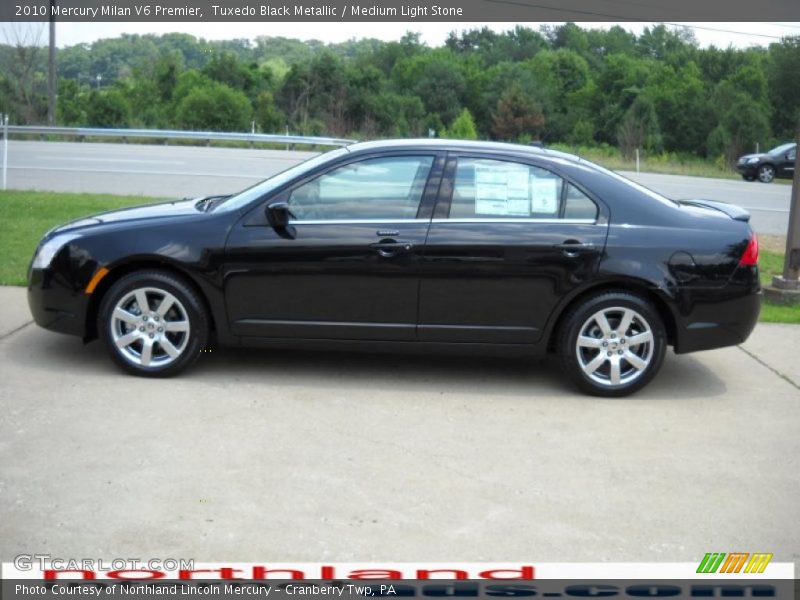 Tuxedo Black Metallic / Medium Light Stone 2010 Mercury Milan V6 Premier