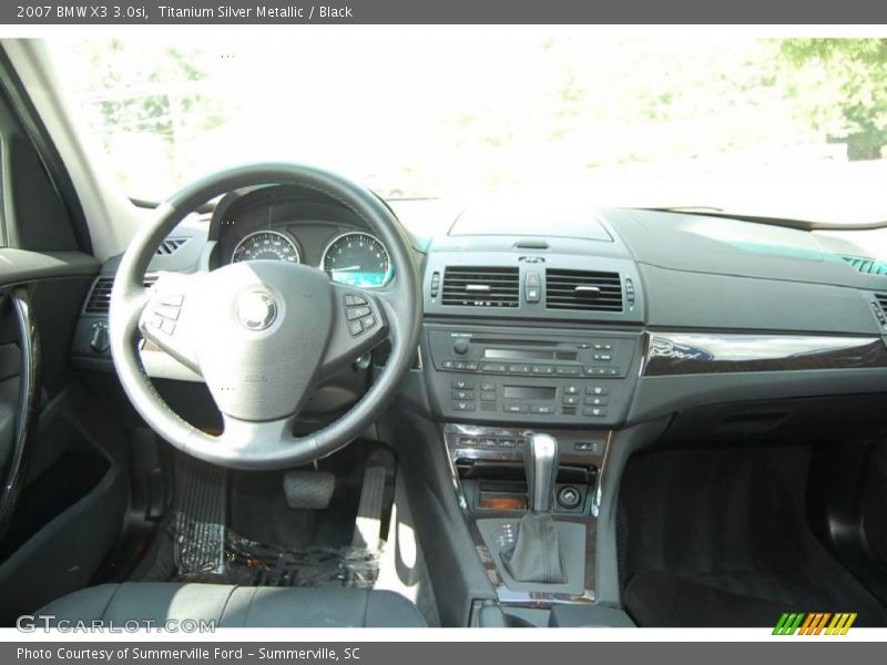 Titanium Silver Metallic / Black 2007 BMW X3 3.0si