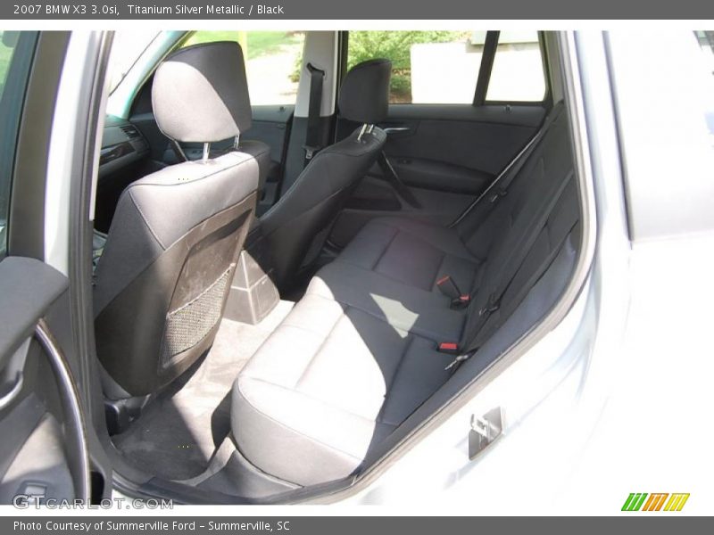 Titanium Silver Metallic / Black 2007 BMW X3 3.0si
