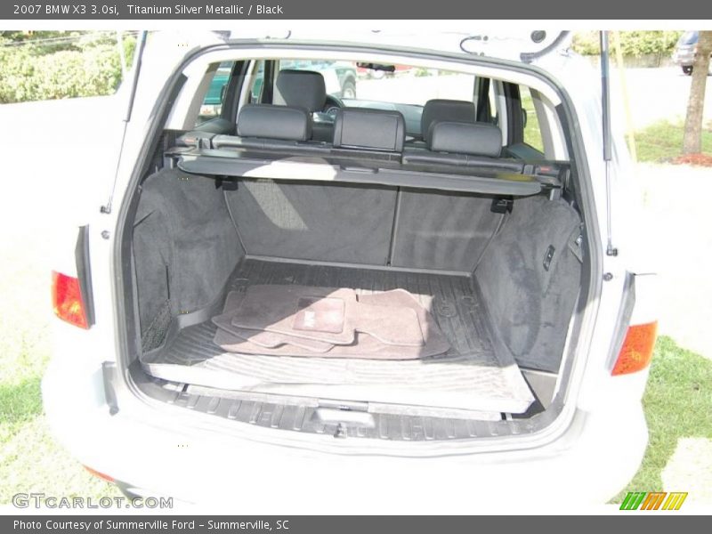 Titanium Silver Metallic / Black 2007 BMW X3 3.0si