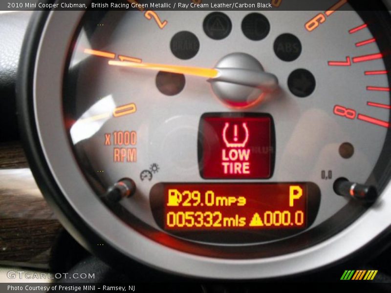 British Racing Green Metallic / Ray Cream Leather/Carbon Black 2010 Mini Cooper Clubman